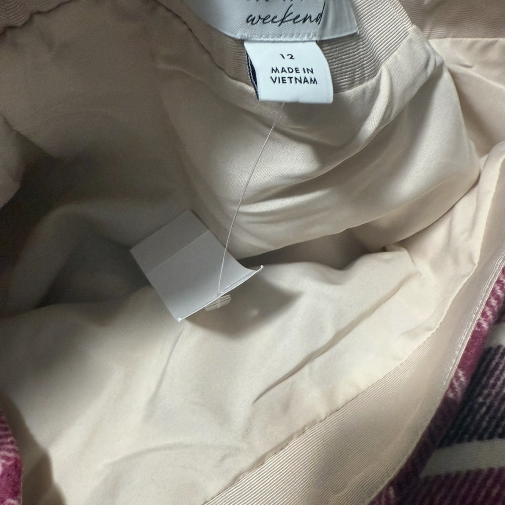 Ann Taylor Pink Plaid Mini Skirt - Picture 6 of 6